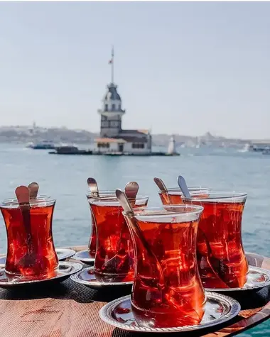 A Romantic Tea Break Overlooking the Maiden's Tower