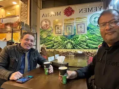 Happy Guest Malik Touring Istanbul with Cool Travel Istanbul Driver Ali