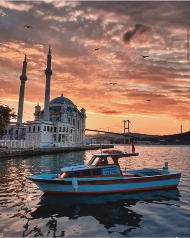 Sunset Serenity at Ortaköy Mosque